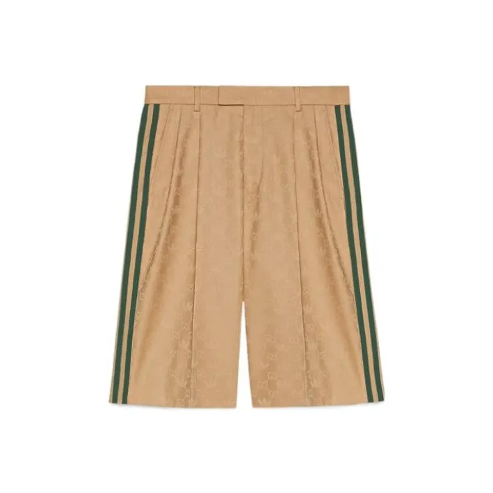 GUCCI x Adidas GUCCI X ADIDAS Collaboration FW22 Casual Shorts Men's Khaki