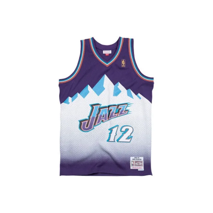Mitchell & Ness 'Utah Jazz Road 1996 97 John Stockton' Swingman Jersey
