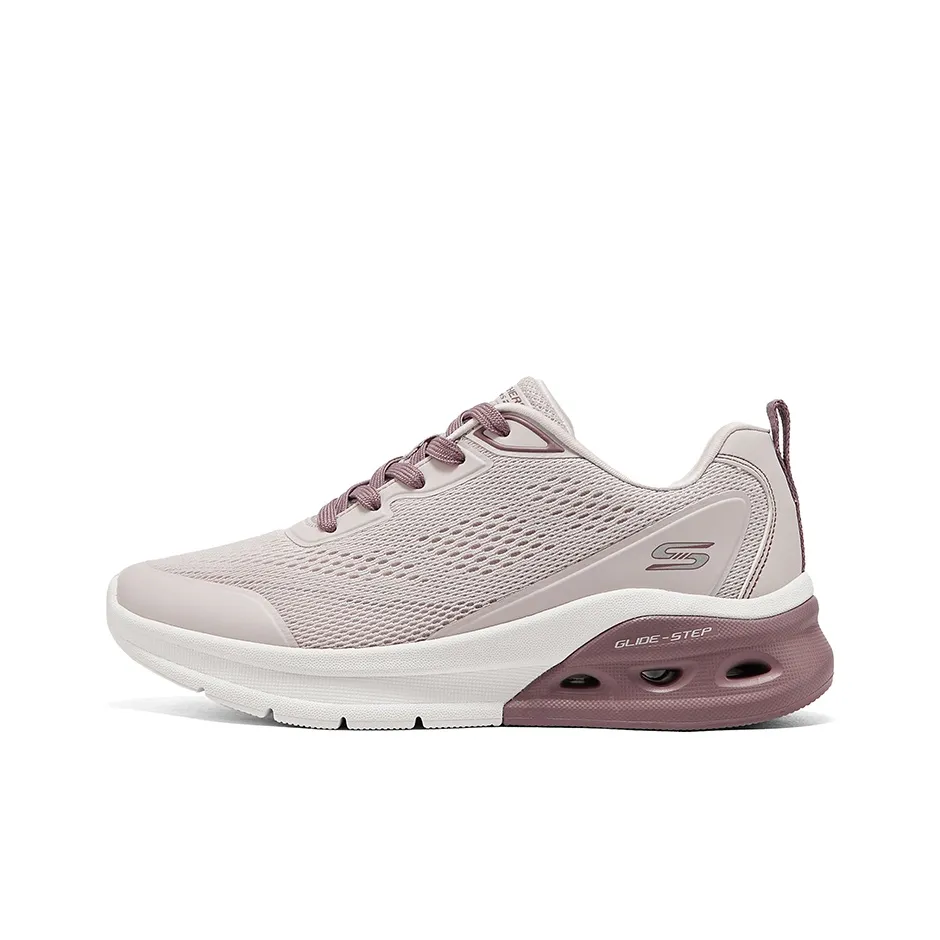 Skechers Bob's Breathable And Wear-resistant Low-Top Running Shoes Women's Nude Pink
