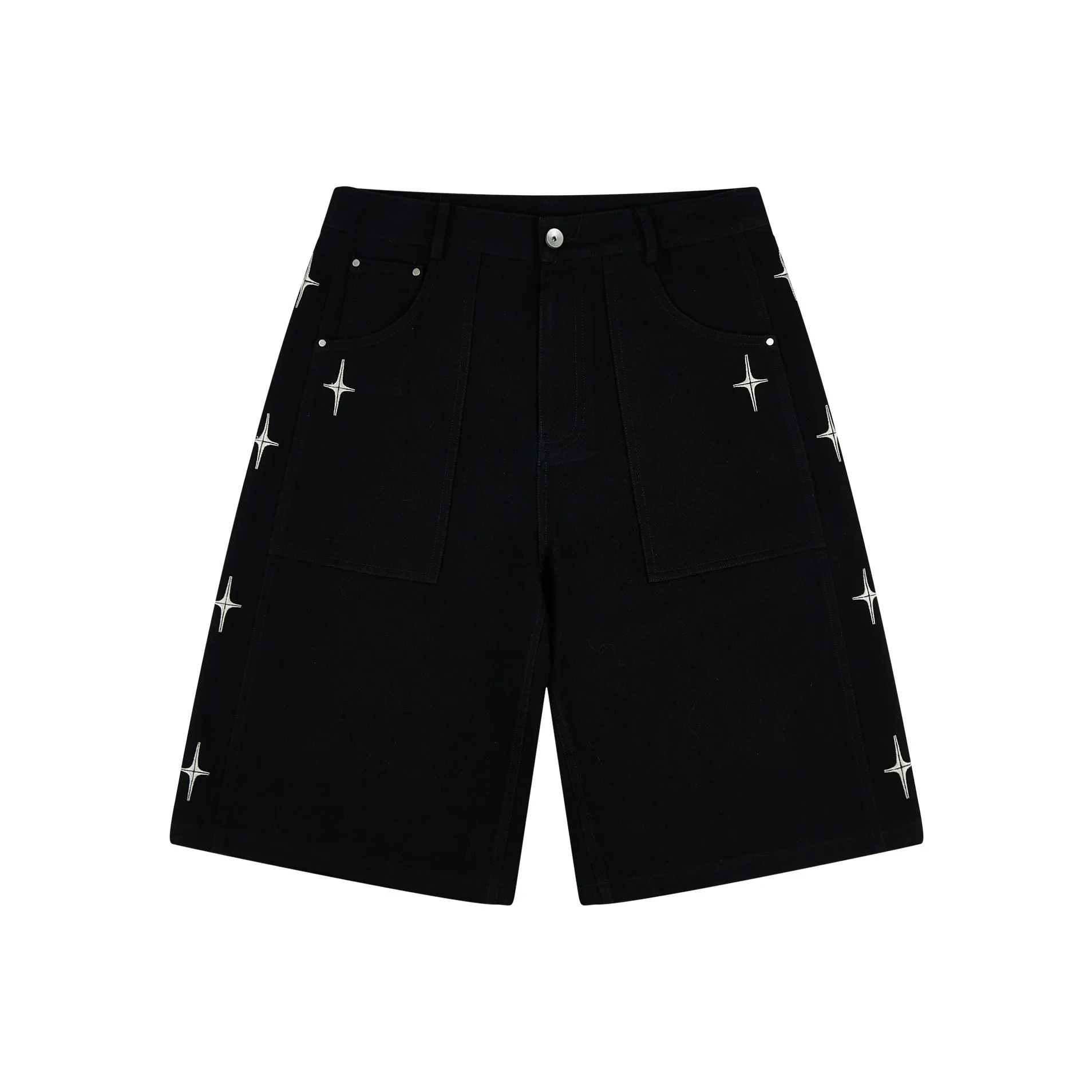 PASET Denim Shorts Unisex Black