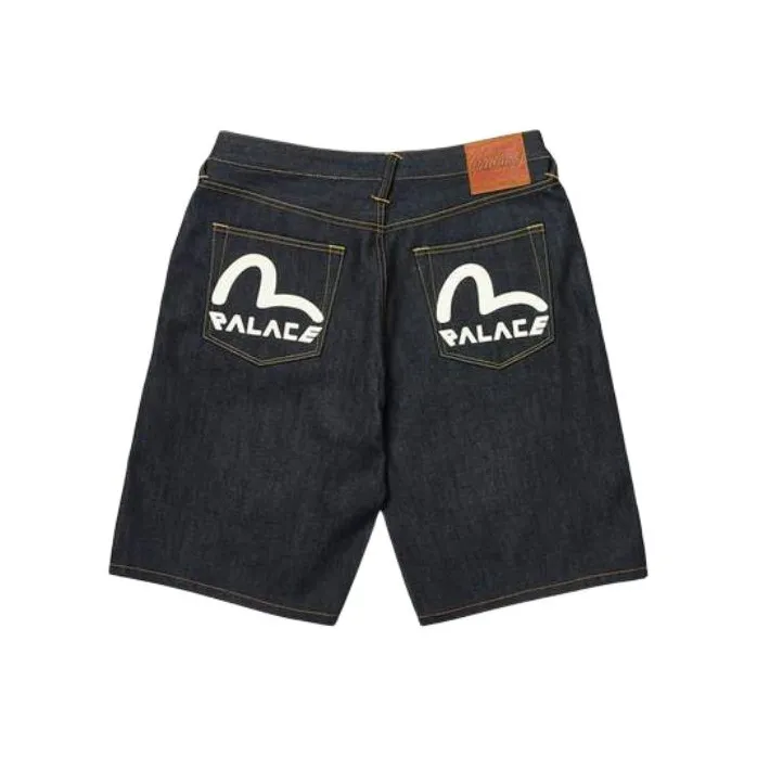 PALACE X Evisu Long Denim Short