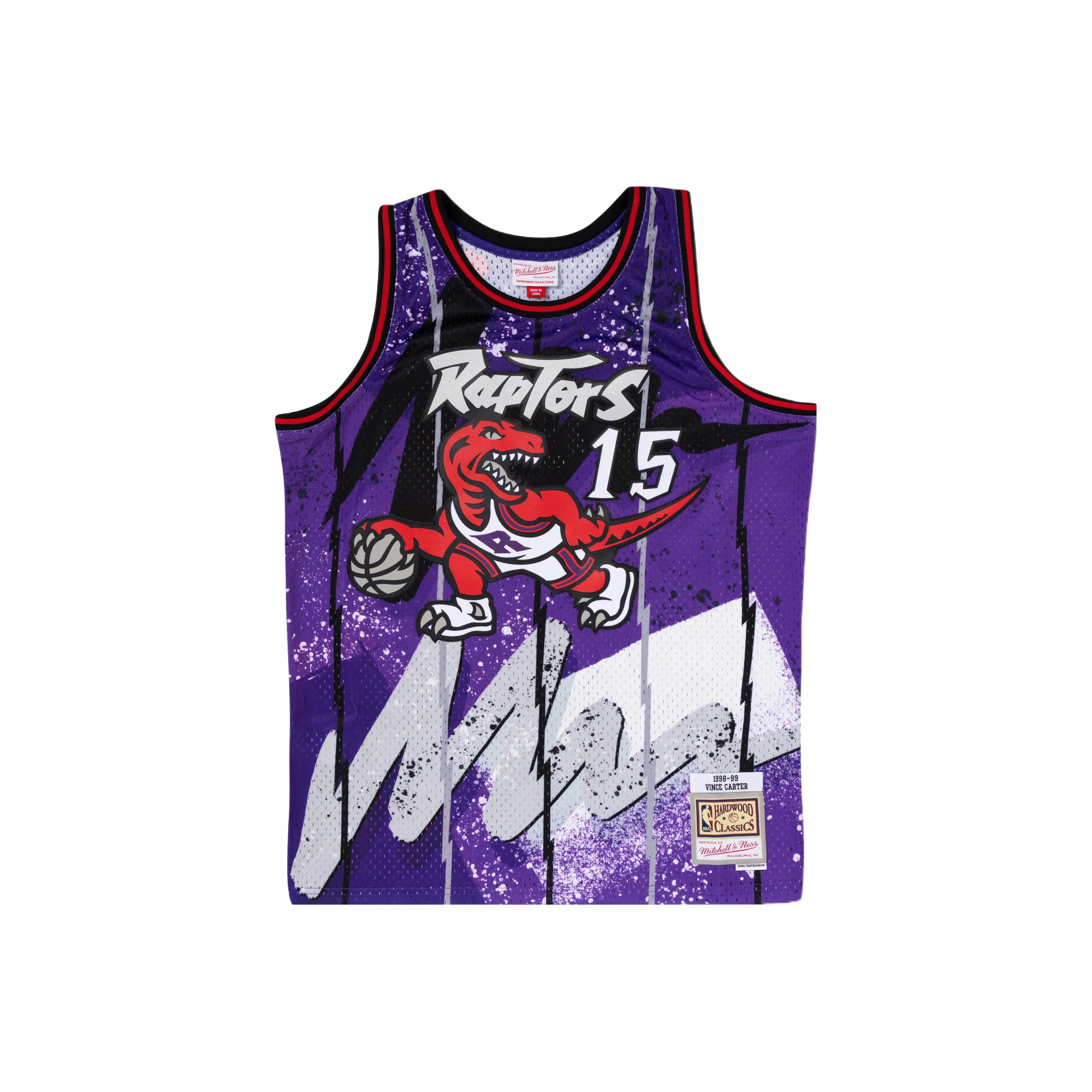 Mitchell & Ness 'NBA Raptors 1998 Vince Carter' Hyper Hoops Swingman Jersey Vest Top
