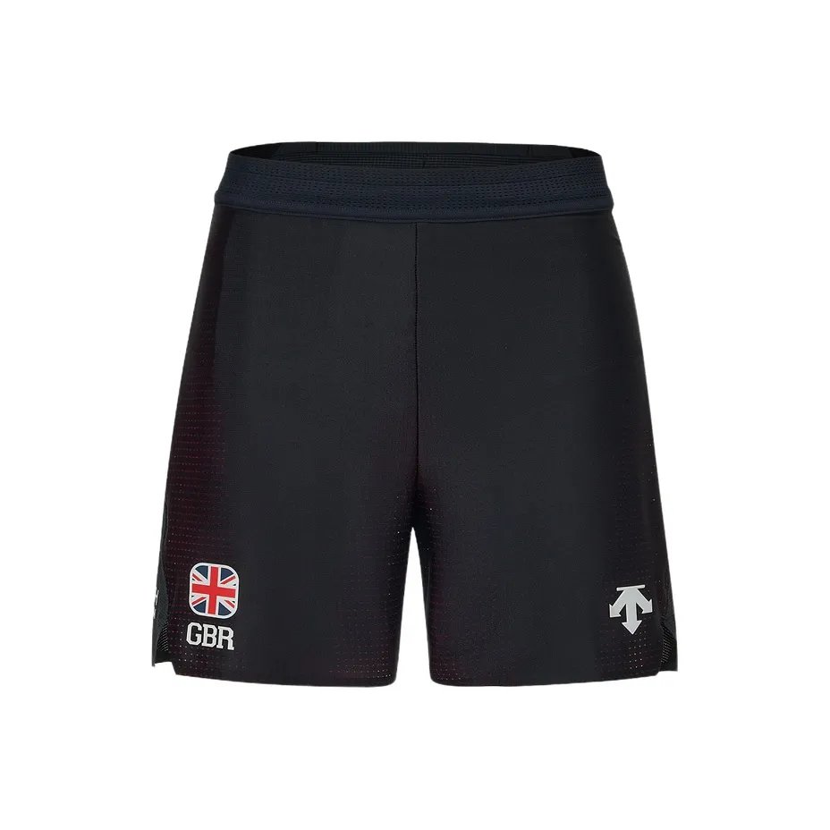 DESCENTE Повседневные шорты Мужские Темно-синие