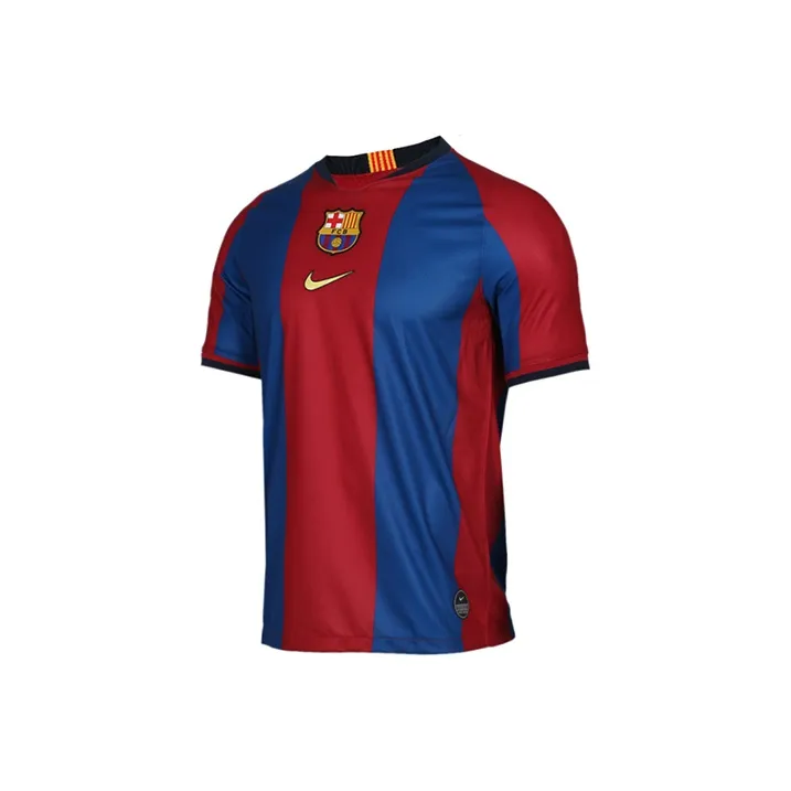 Nike Красный Синий Многоцветный Мужской Футбольный Джерси