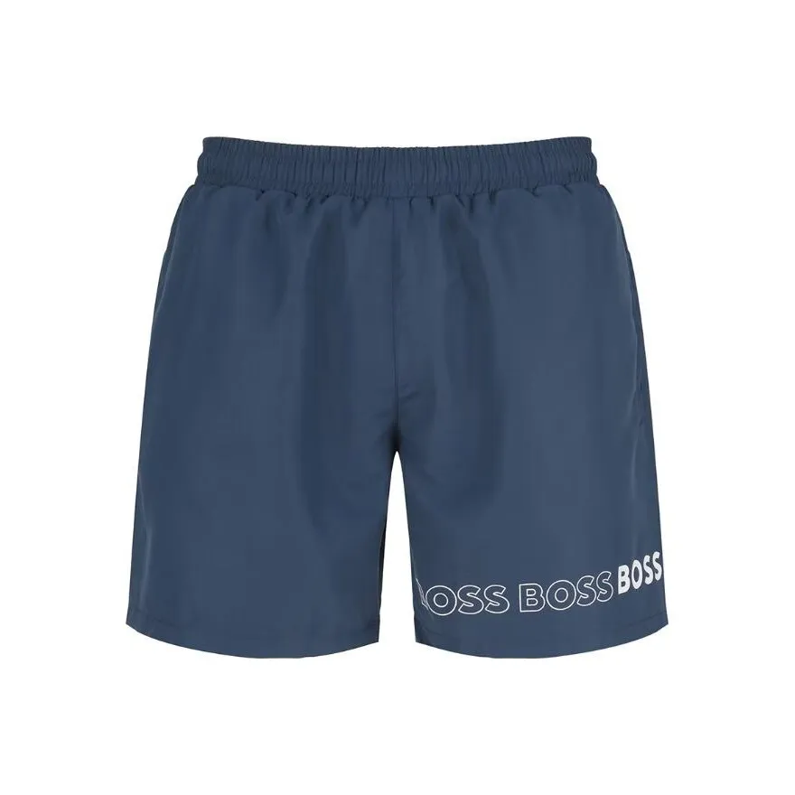 Hugo Boss Морские Синий Мужские Пляжные Шорты