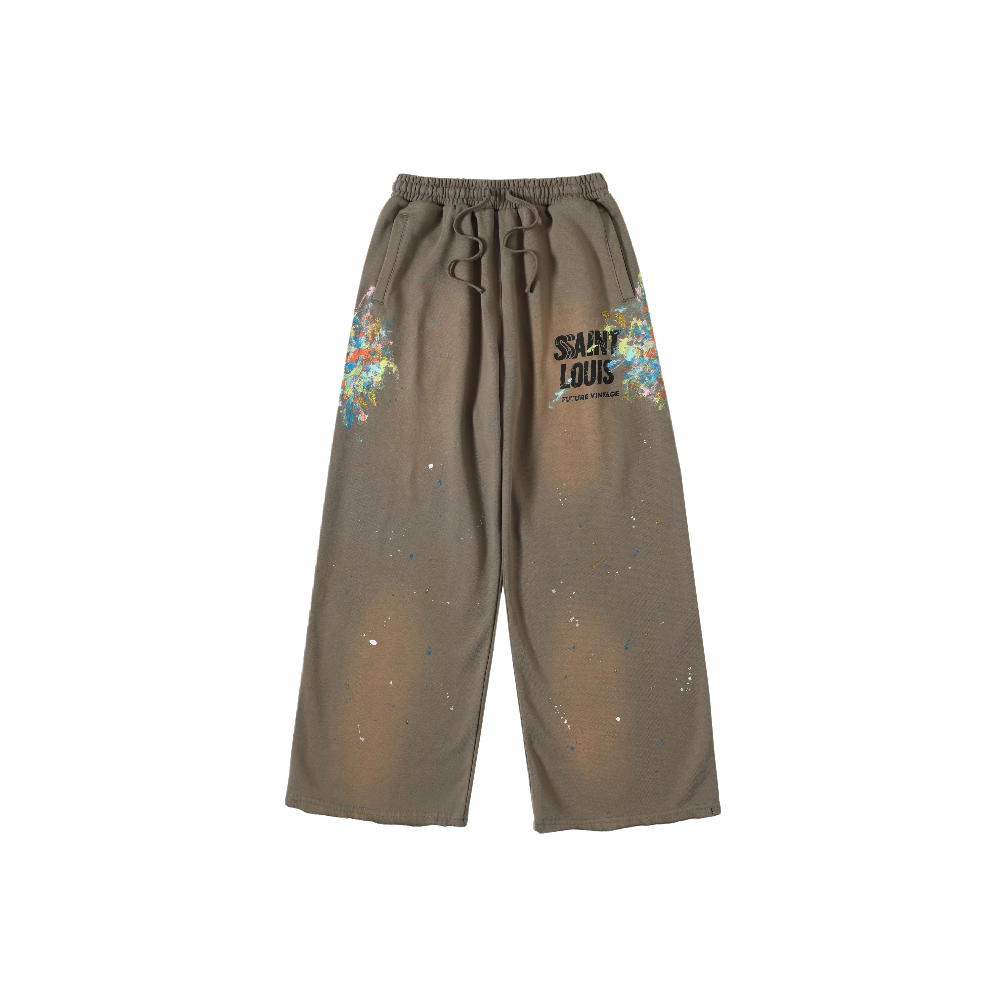 SSSAINT LOUIS Хаки Унисекс Повседневные брюки