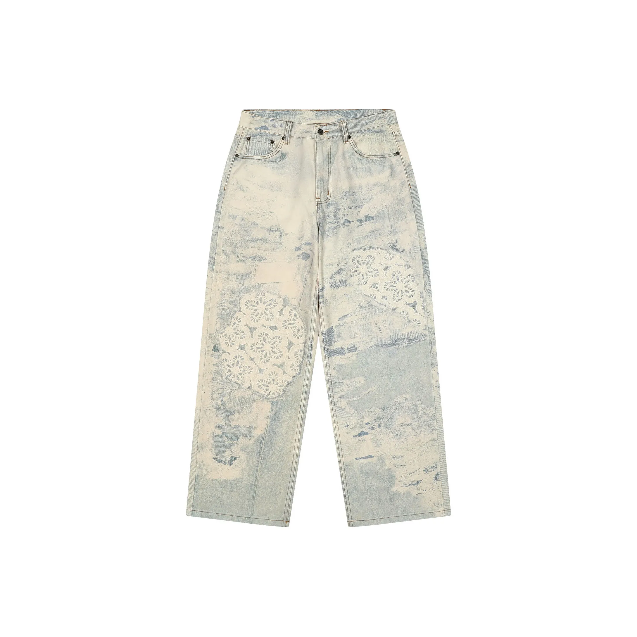MostwantedLab Jeans Unisex Beige Blue
