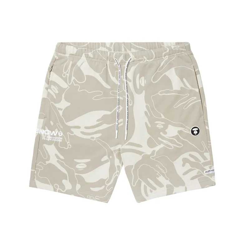 Aape Swirl print Drawstring Track Shorts