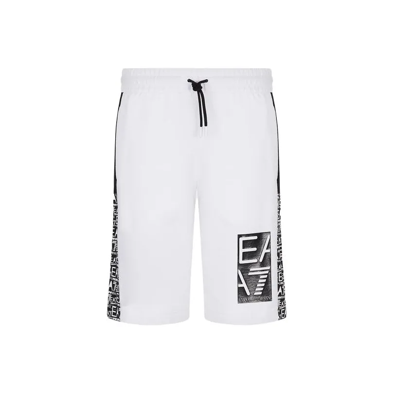 EMPORIO ARMANI EA7 SS23 Shorts Men's White