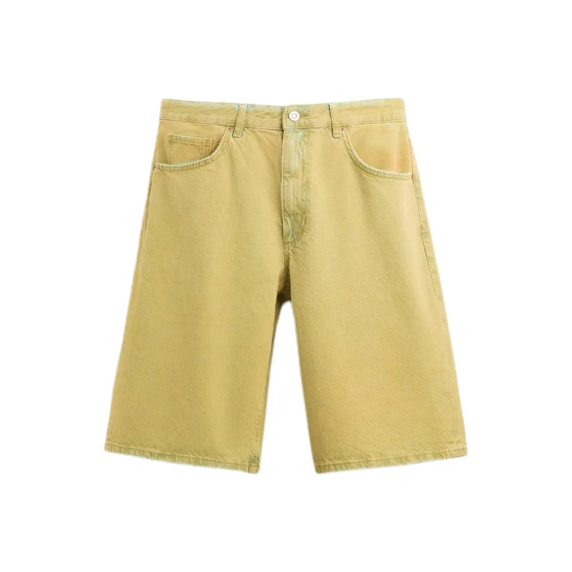 ZARA Denim Shorts Men's Yellow