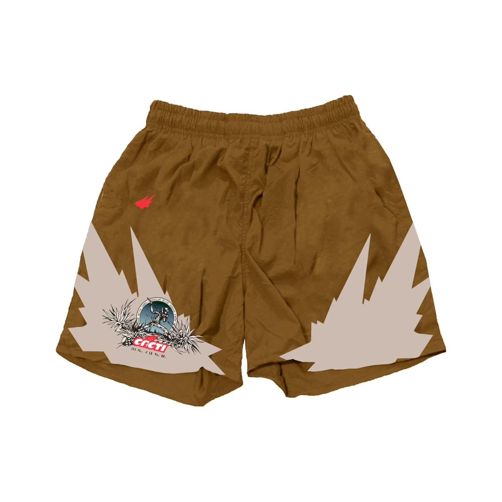 Travis Scott Повседневные шорты Мужские Коричневые