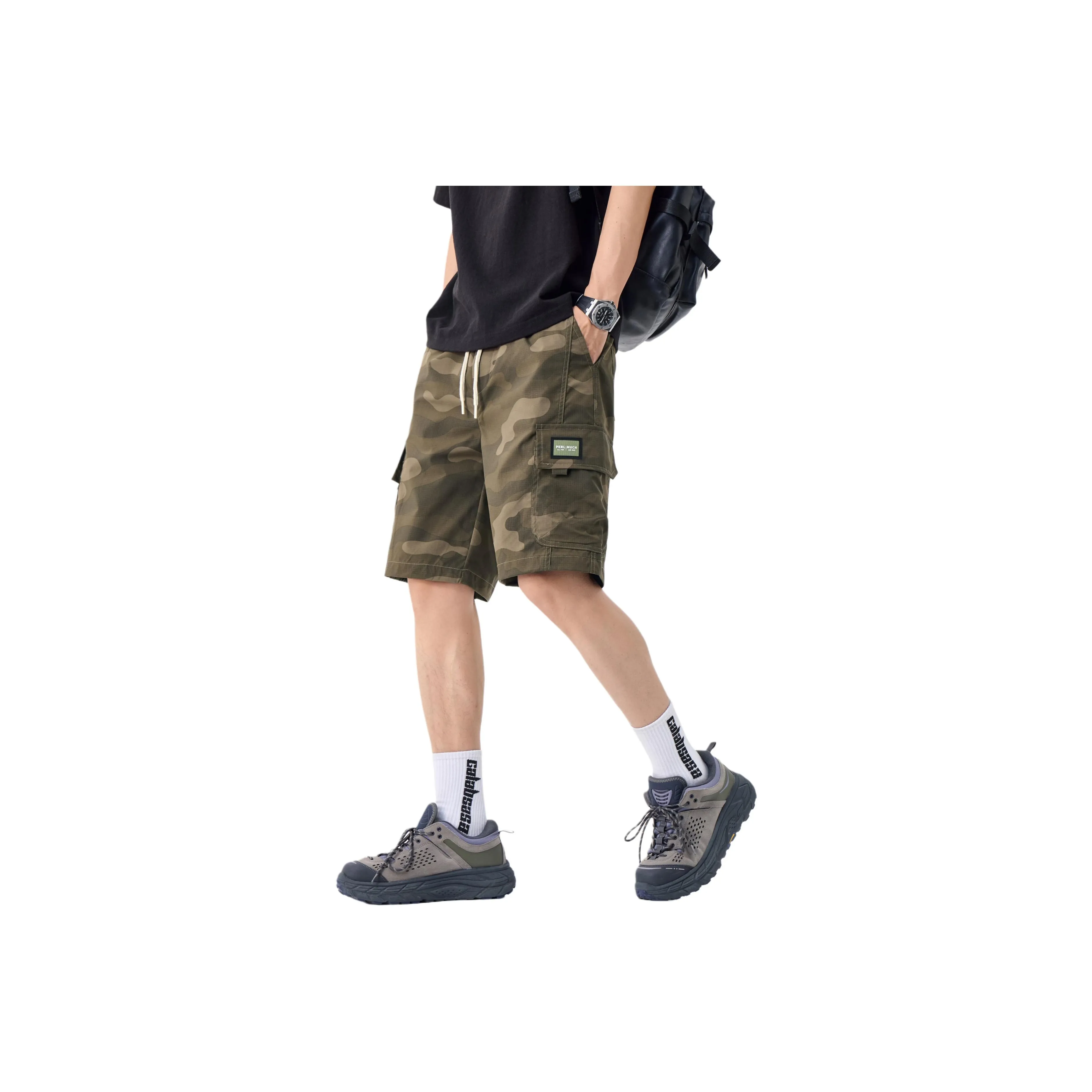 Menglaini Casual shorts Vert Unisex