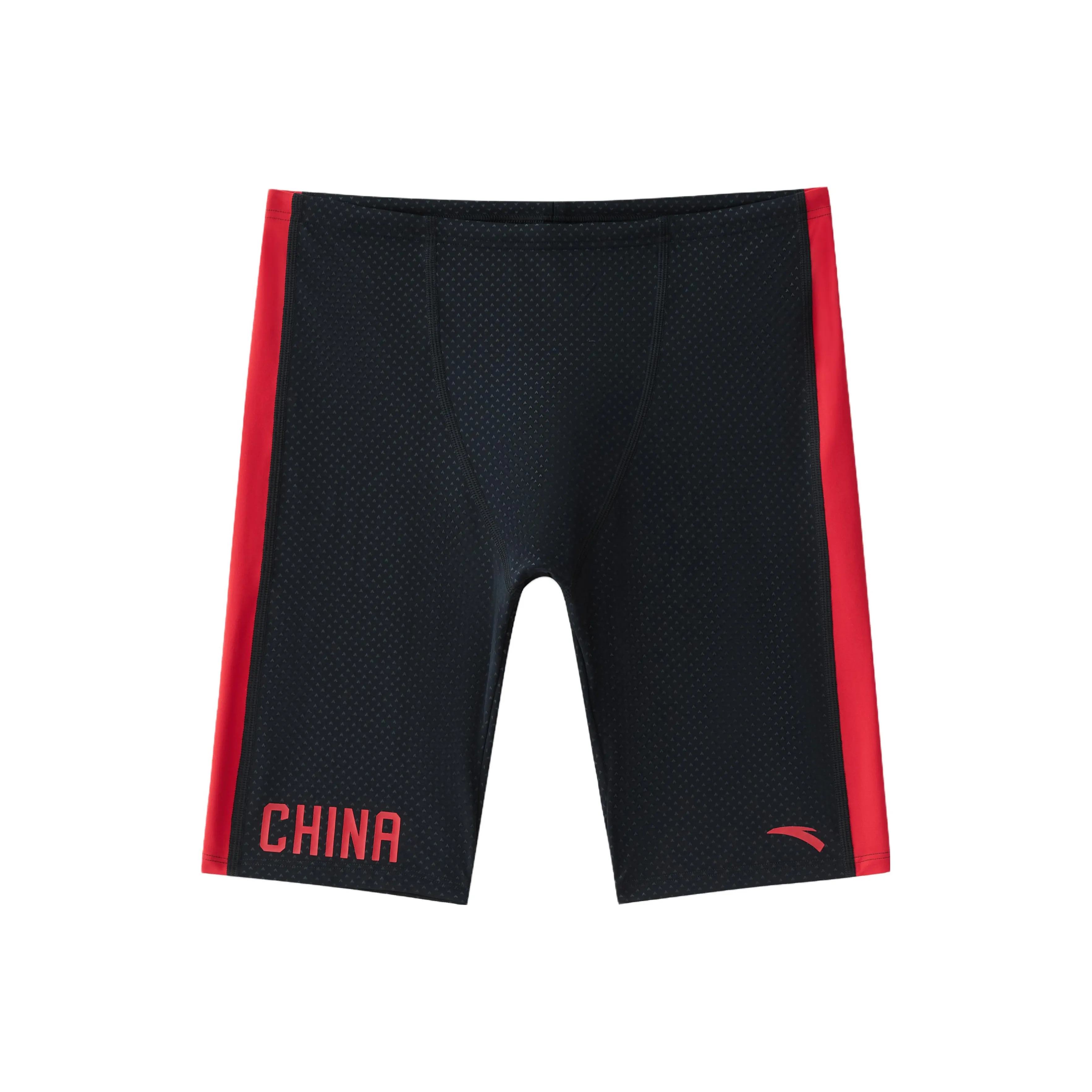 ANTA Черный Красный Мужские Плавательные Шорты