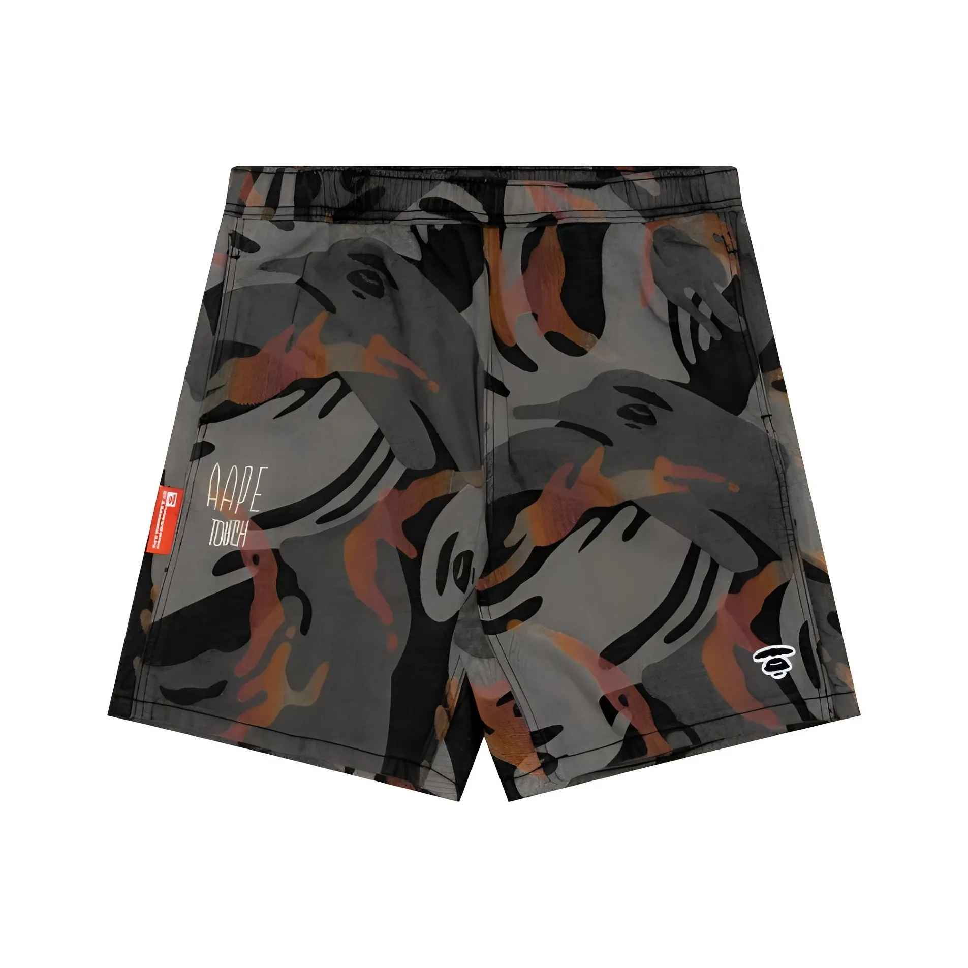 AAPE Черные Мужские Джинсовые Шорты