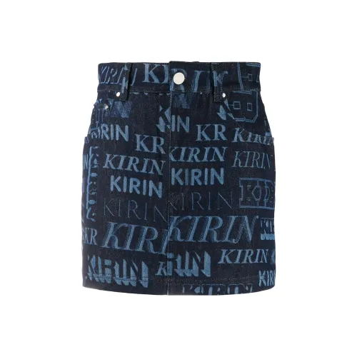 Kirin Синие Женские Джинсовые Короткие Юбки