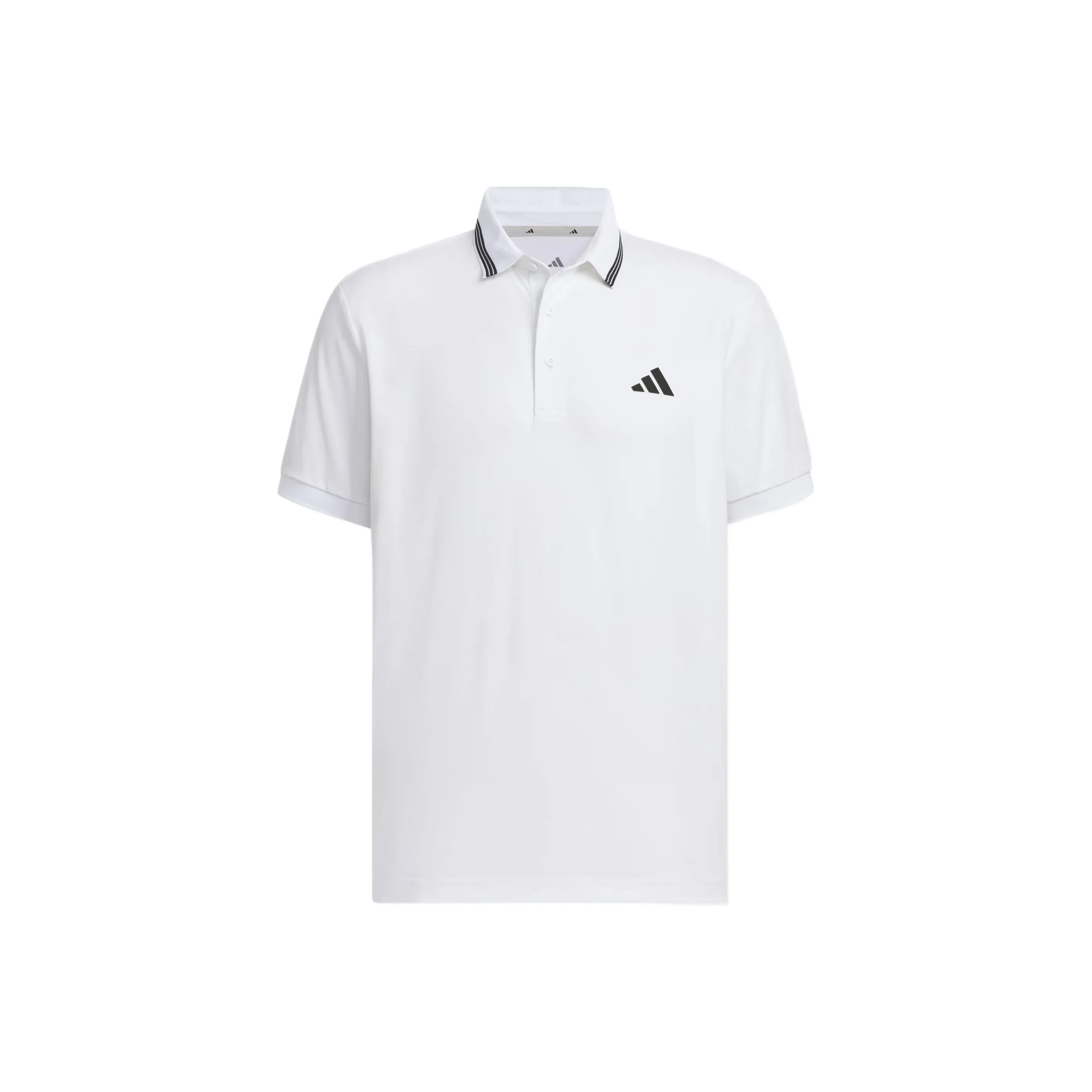 Adidas Короткий рукав рубчатая ткань мужское поло белый