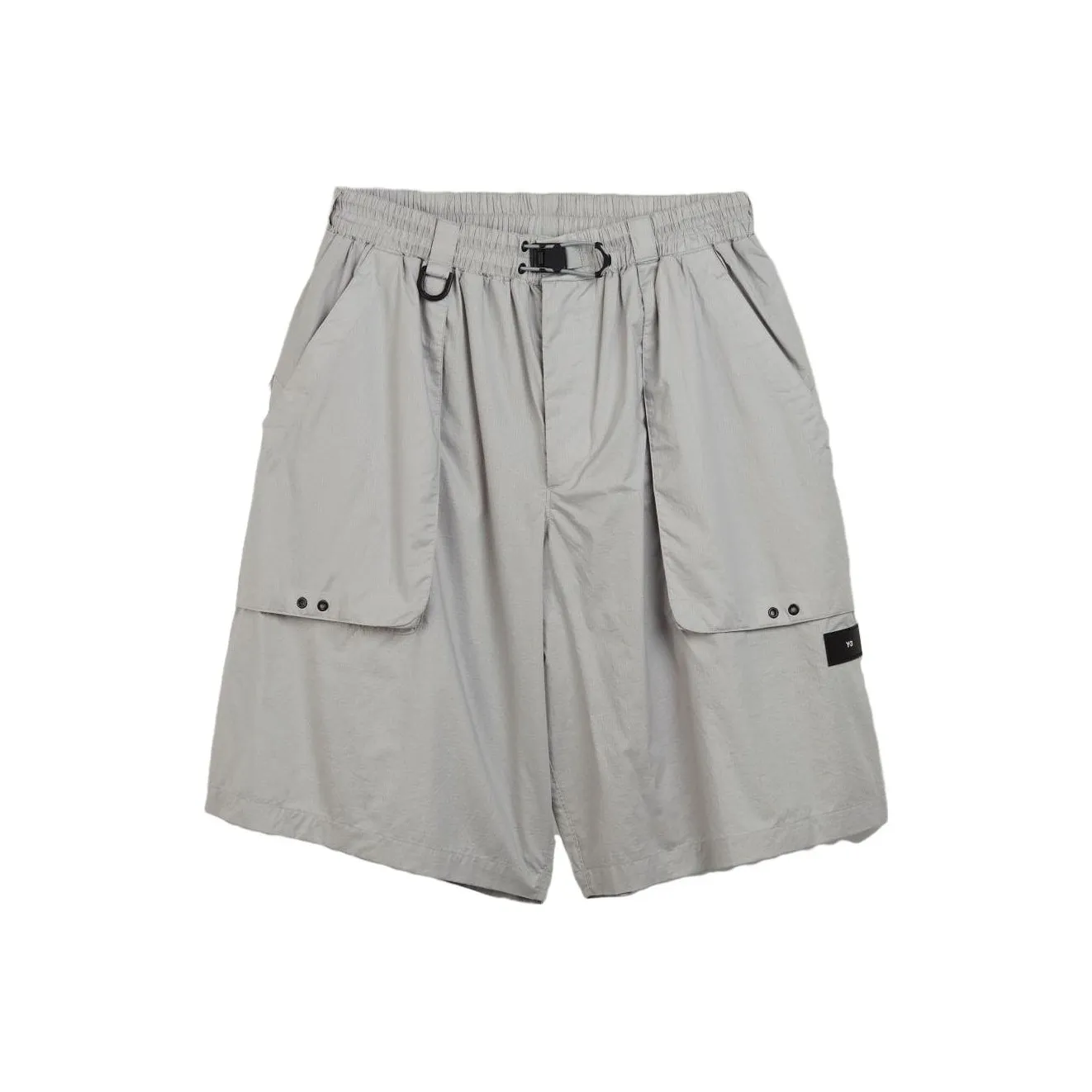 Y 3 Casual Shorts Men Silver