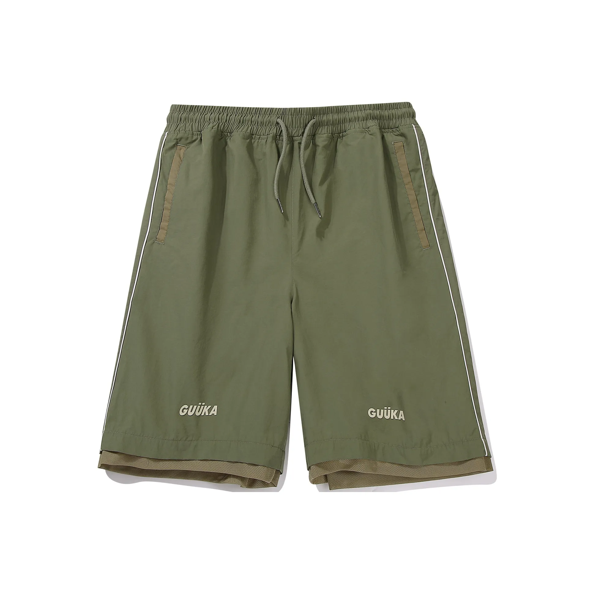 Guuka Casual Shorts Men's Army Green