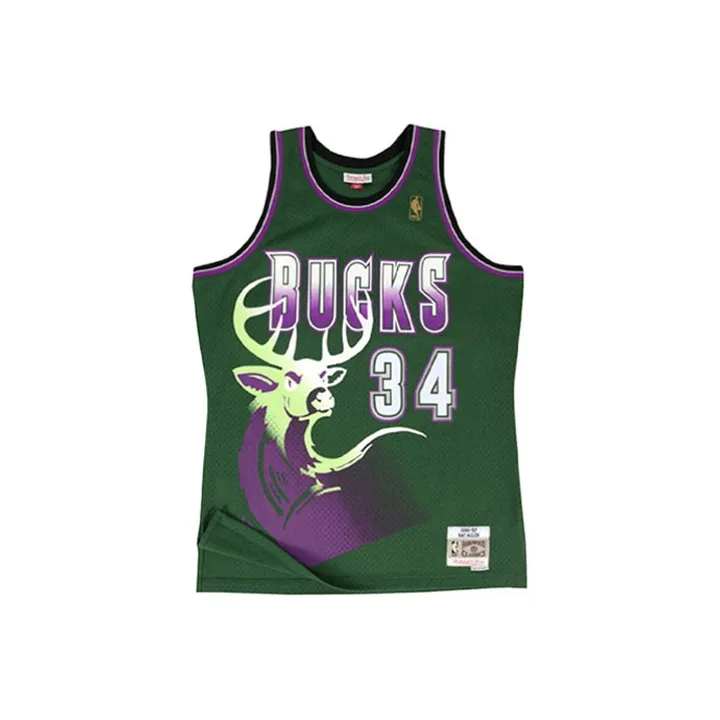 MITCHELL NESS Баскетбольная Джерси Унисекс Зеленая