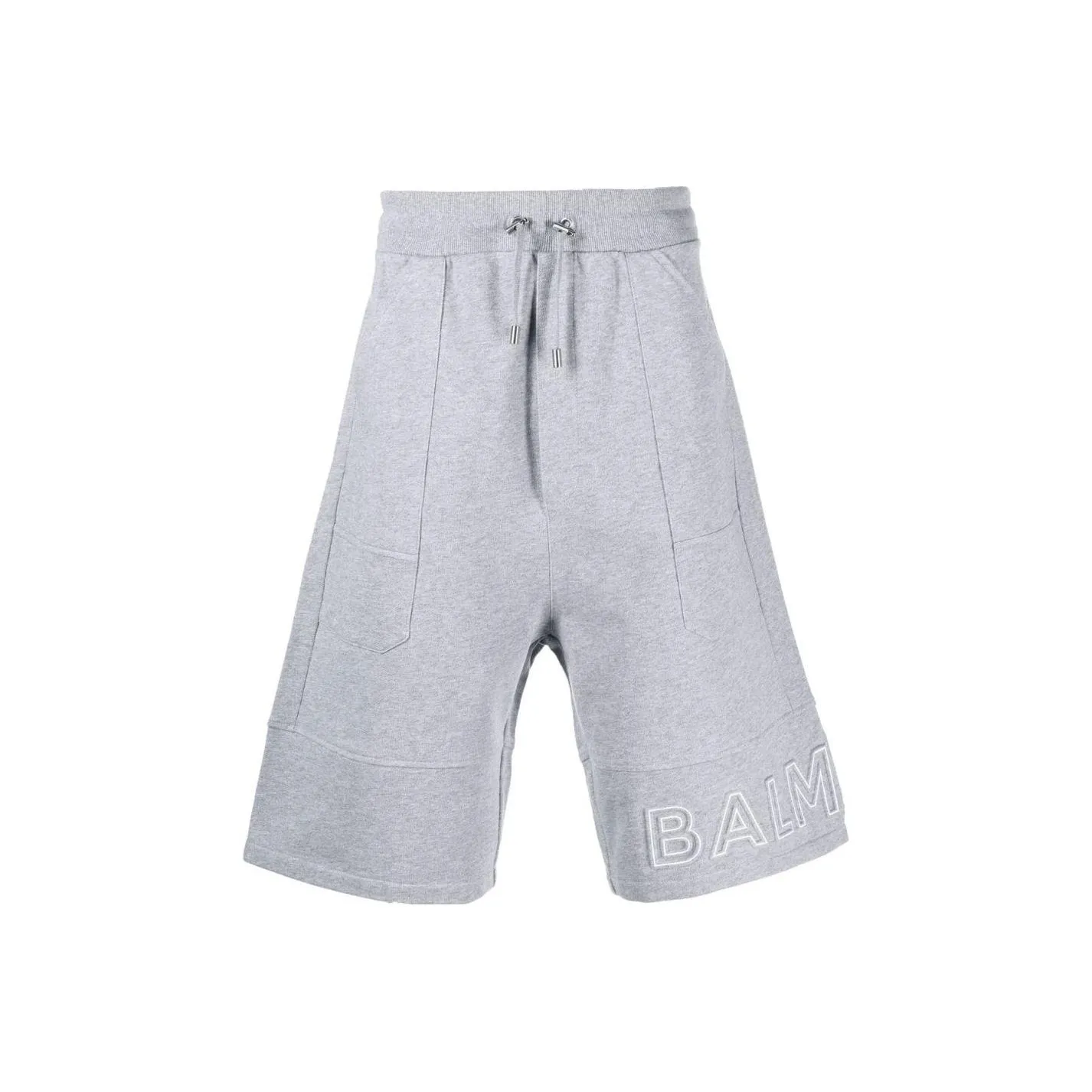 BALMAIN Logo print Cotton Bermuda Shorts