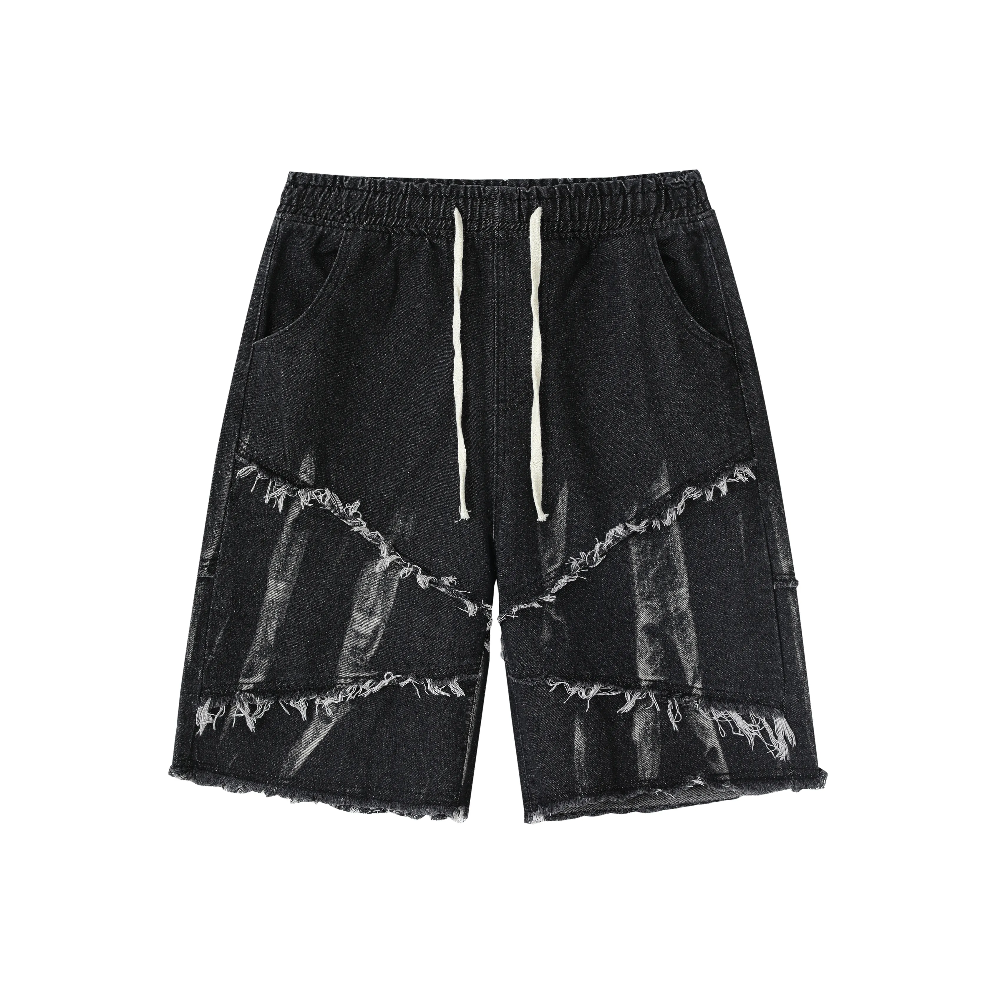 KFKU Denim Shorts Unisex Black