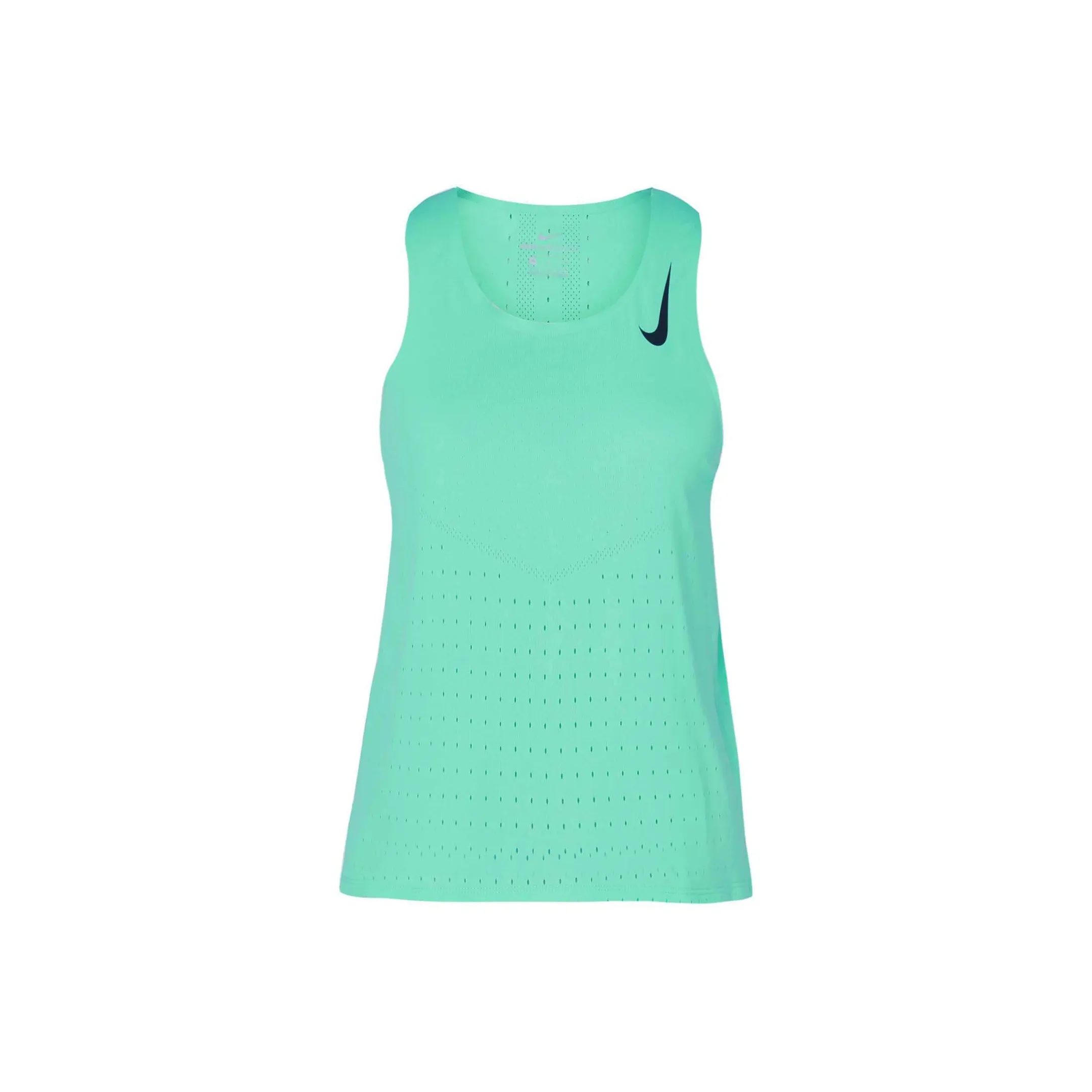 nike Зеленый Женские беговые Майки