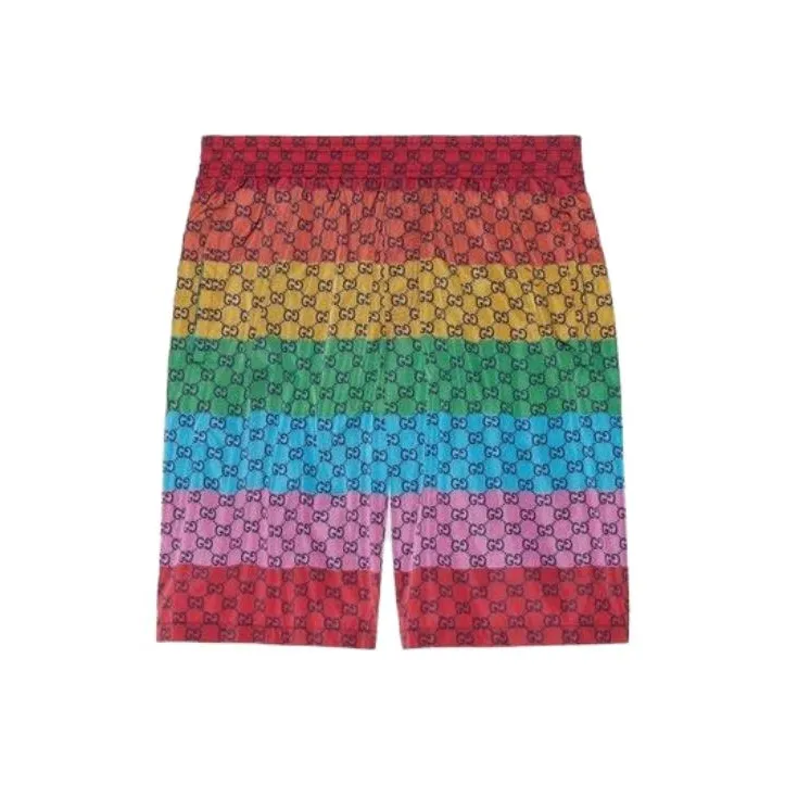GUCCI SS23 Повседневные шорты Мужские Многоцветные