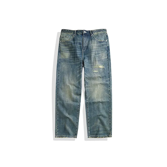 PEACEBIRD MEN Темно-синий 1 Мужские Джинсы