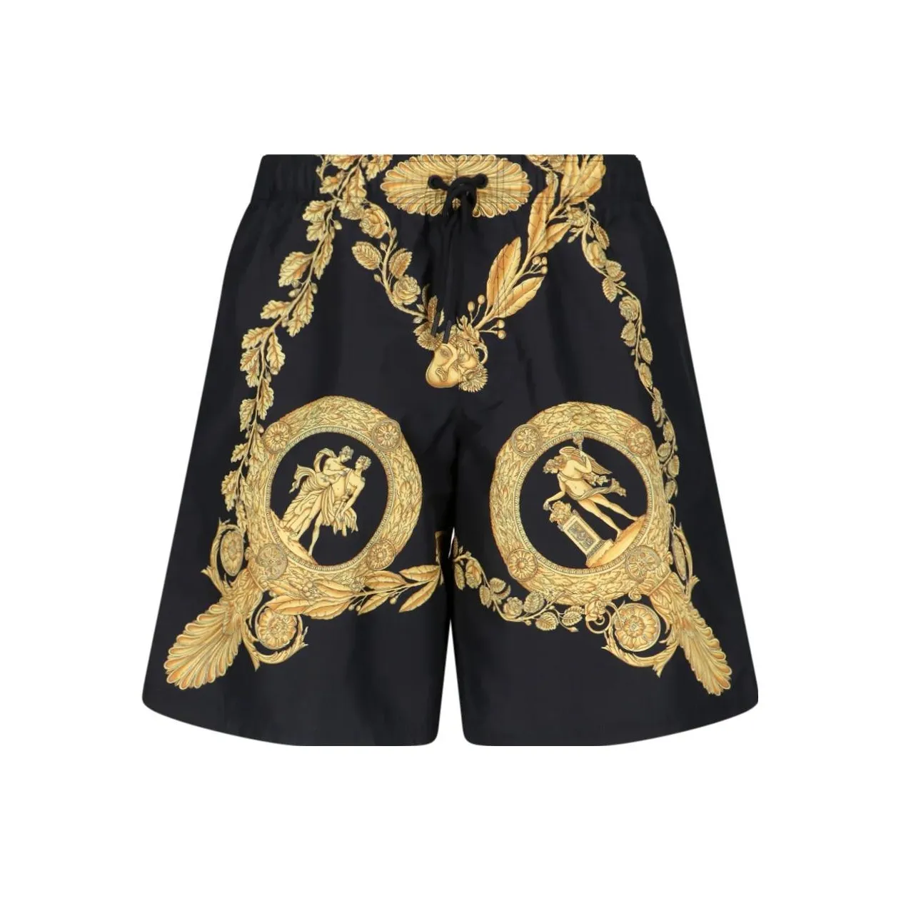 VERSACE MASCHERA BAROQUE Повседневные шорты Мужские Черные