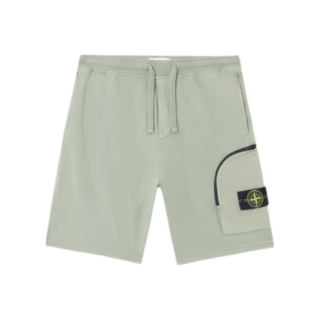 STONE ISLAND SS25 Cargo Shorts Men Sage Green