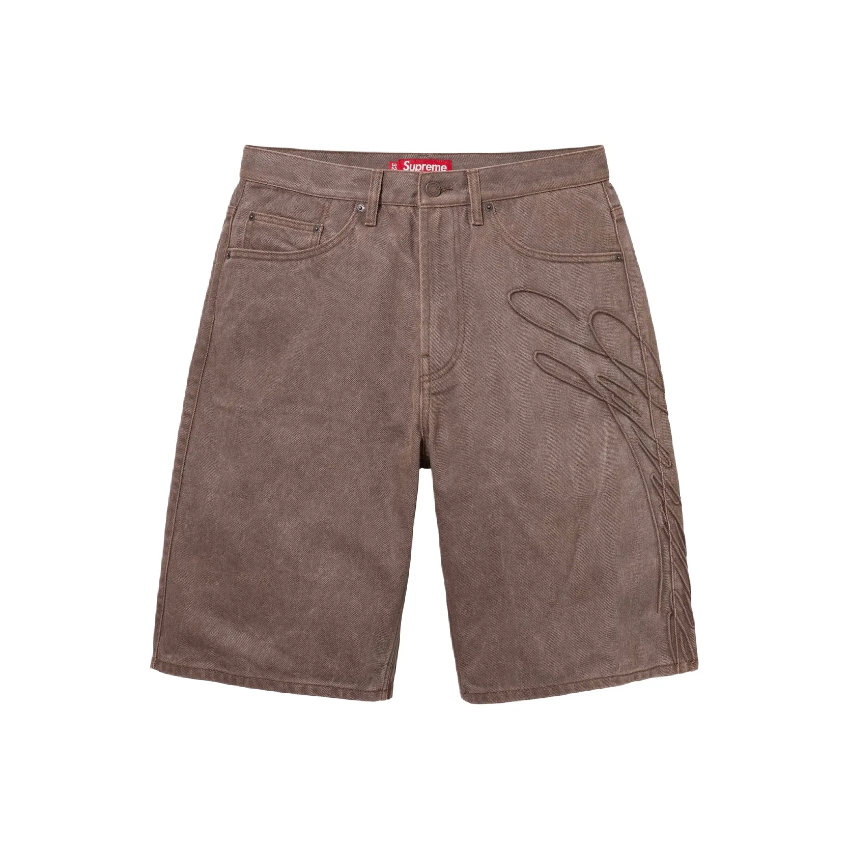 Supreme Script Baggy Denim Short