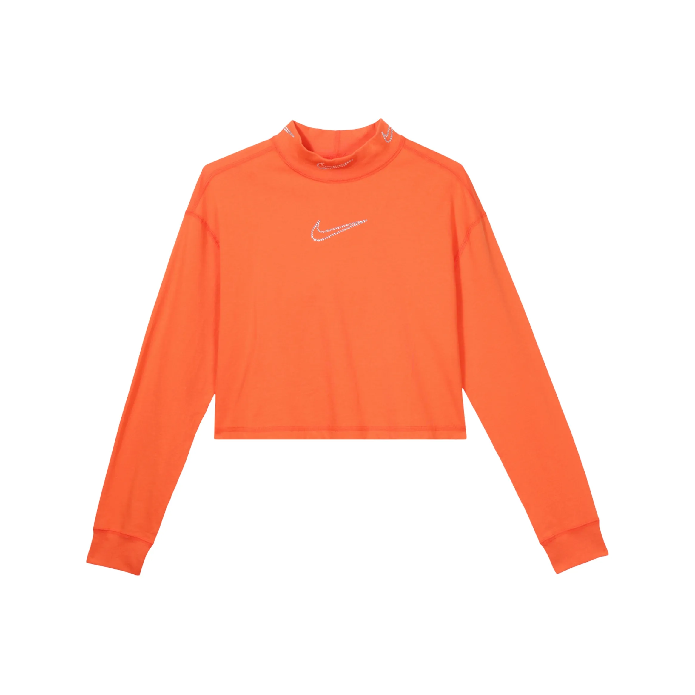 NIKE Команда Апельсин Женские Спортивные топы