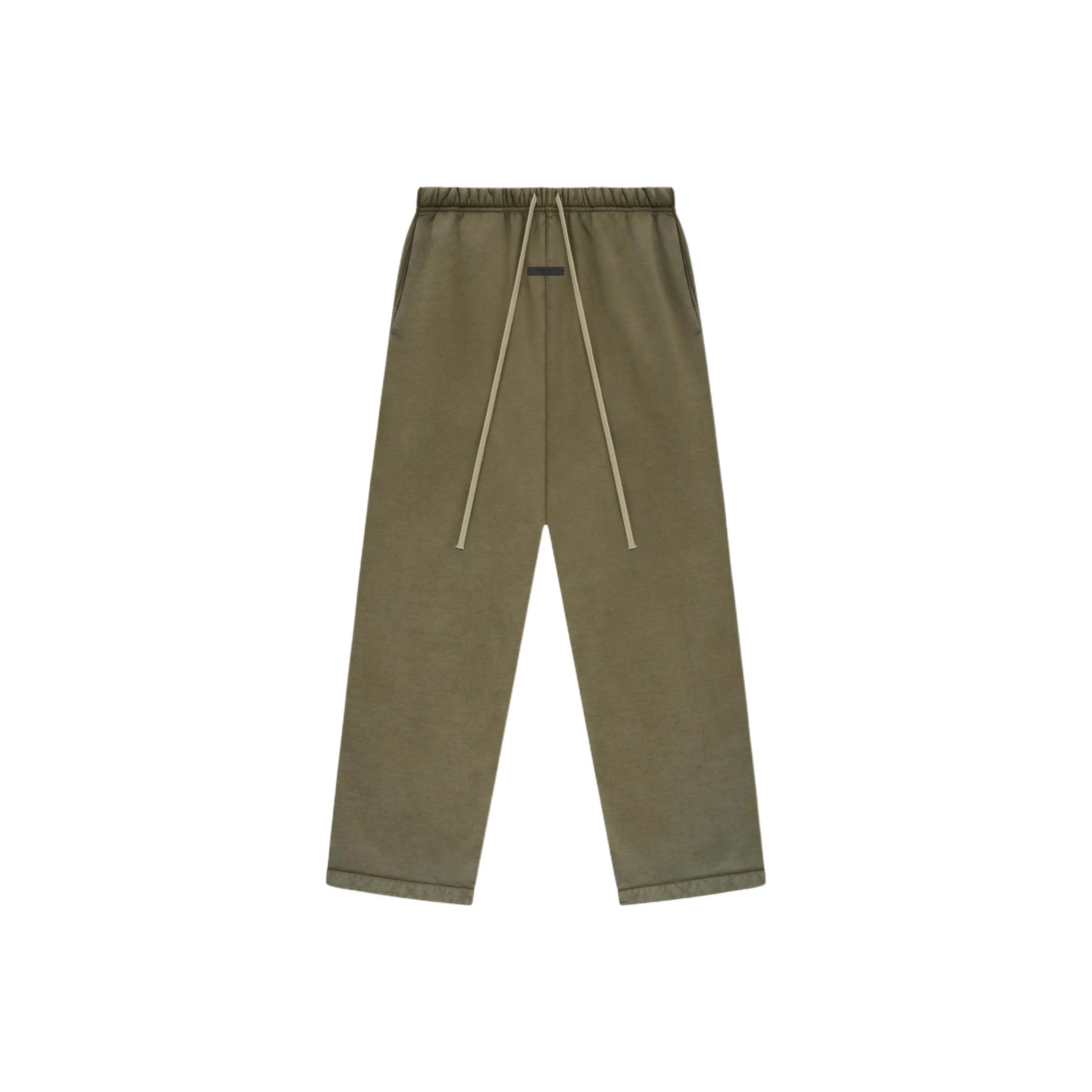 Fear Of God Essentials Тяжелый флис Relaxed Свитшот Повседневные брюки Мужской Бледный сосновый зеленый Военный стиль