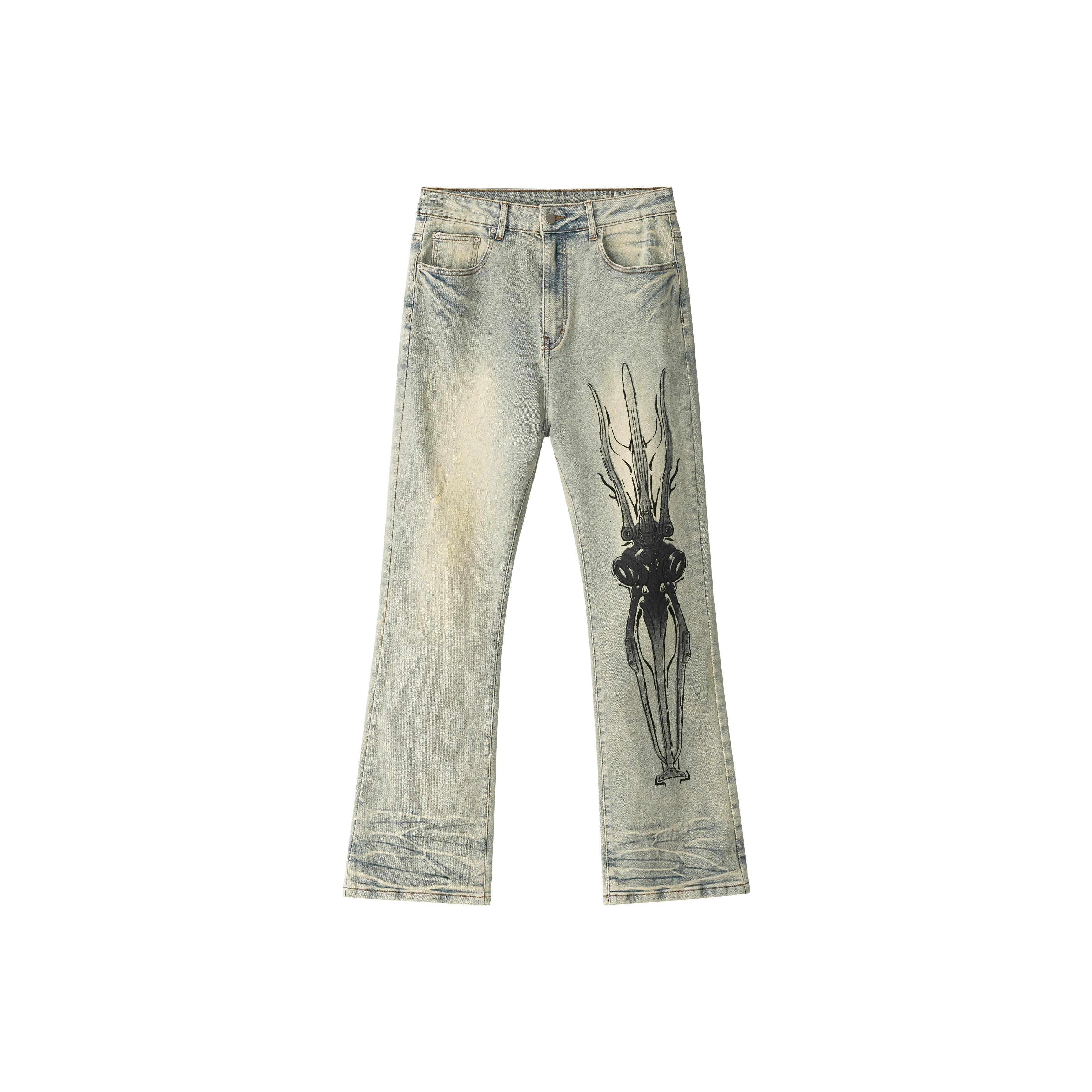 XINYINSU Jeans Unisex Yellow Mud The Last Bash