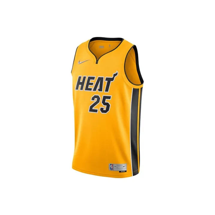 Nike NBA Желтая Мужская баскетбольная футболка