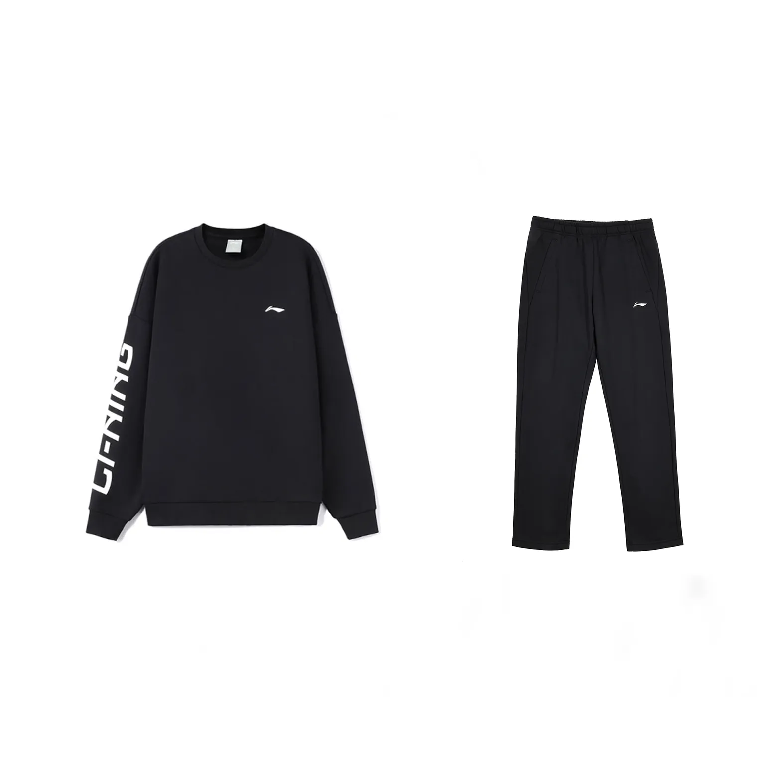 LINING Комплект Черный + Черный Мужской Повседневный Спортивный