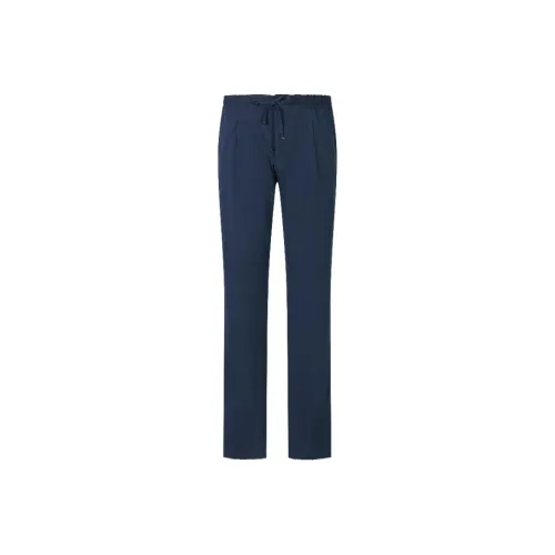 Corneliani Темно-синие Мужские Повседневные Брюки
