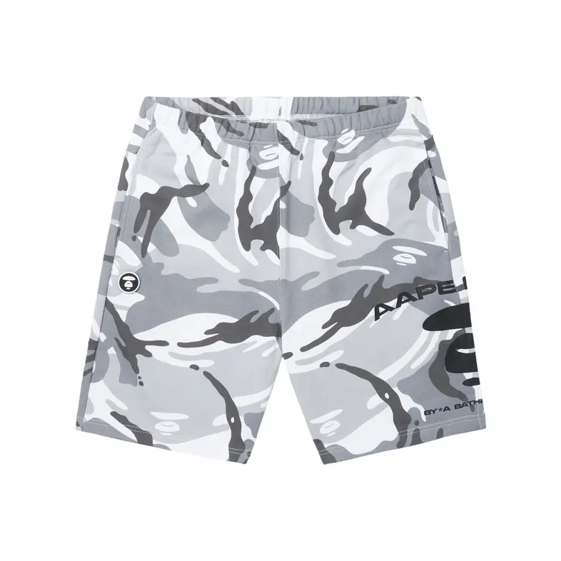 AAPE Белый камуфляж WHZ Мужские Повседневные шорты
