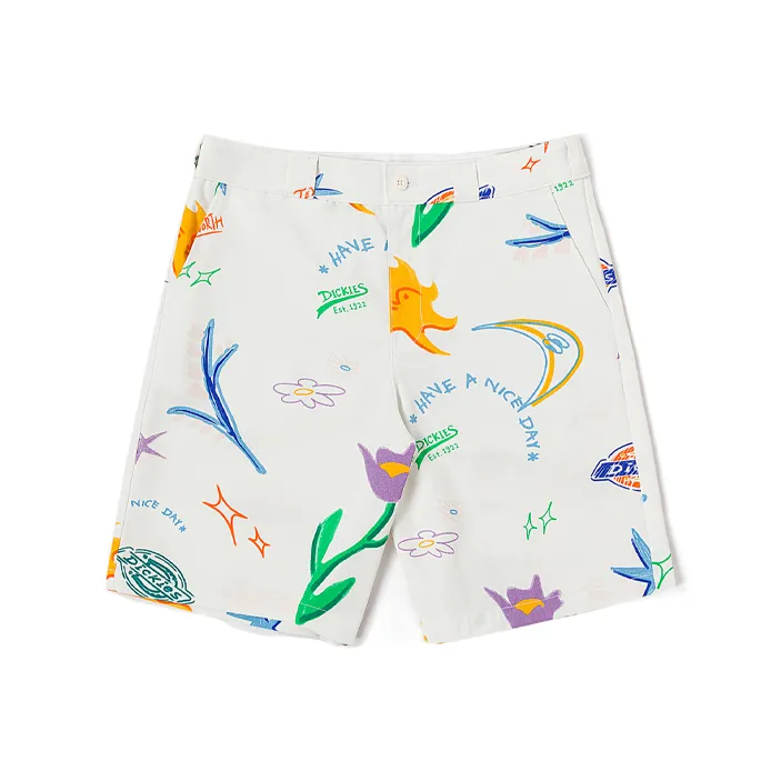 Dickies Белые Мужские Повседневные Шорты