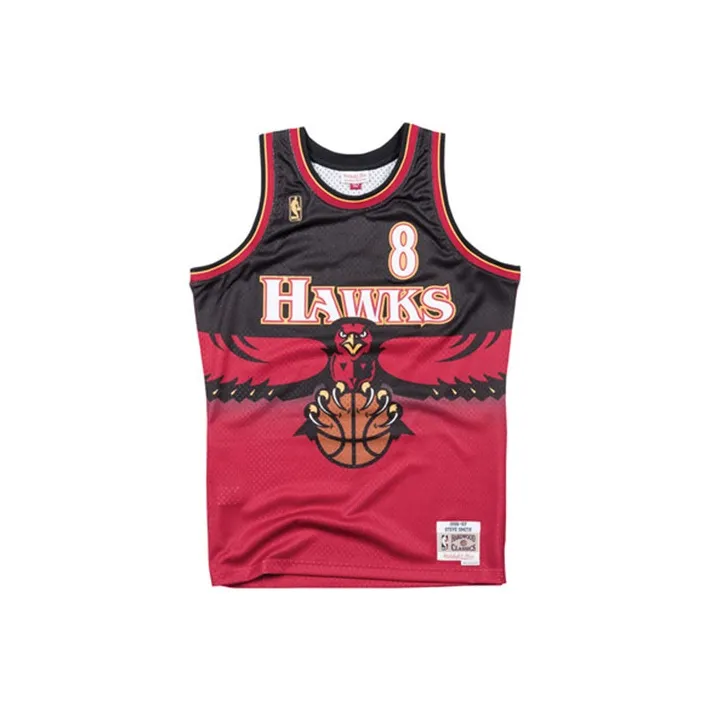 Mitchell & Ness X Nba Hawks 96 Dikembe Mutombo Swingman Road Tank Top