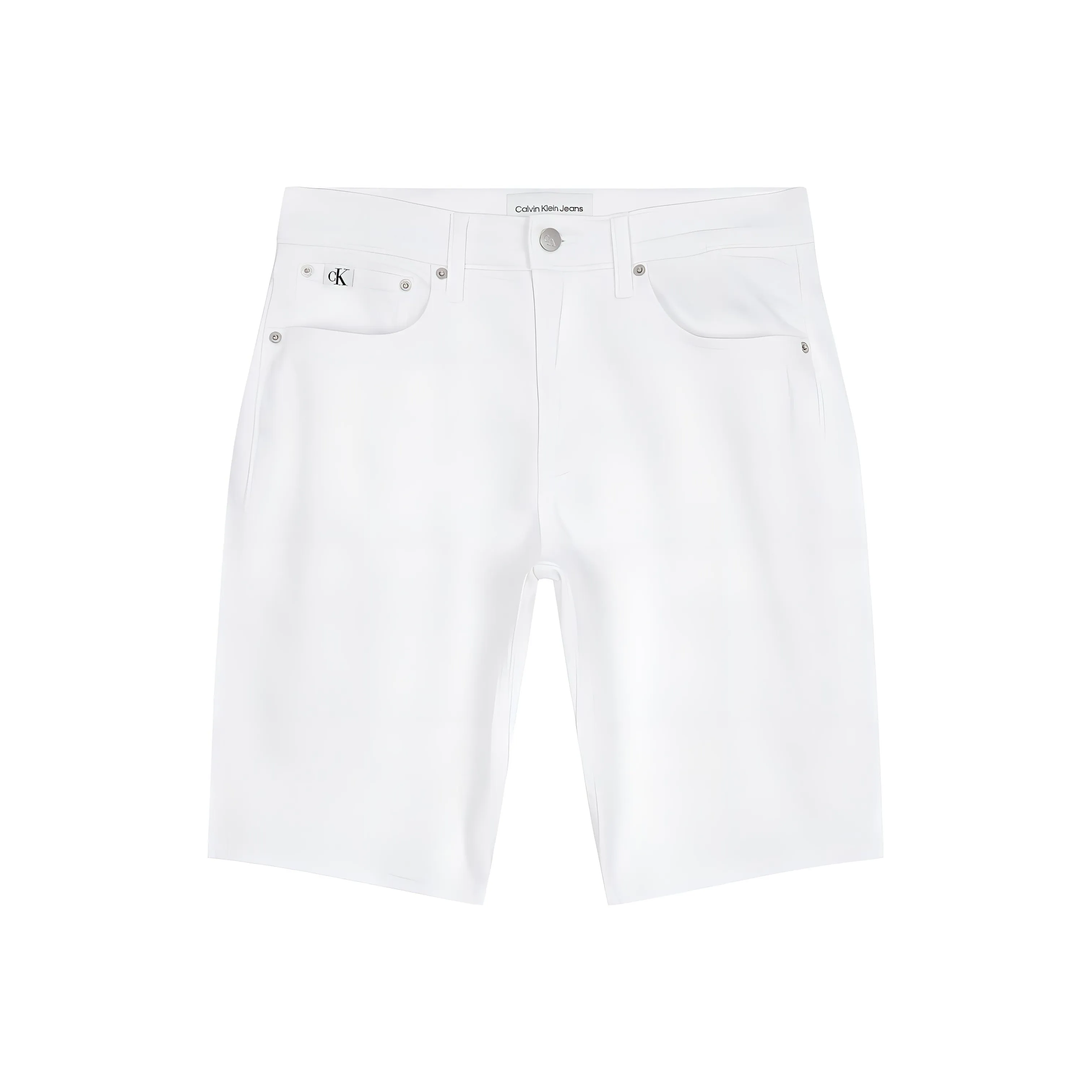 CALVIN KLEIN Denim Shorts Men's White