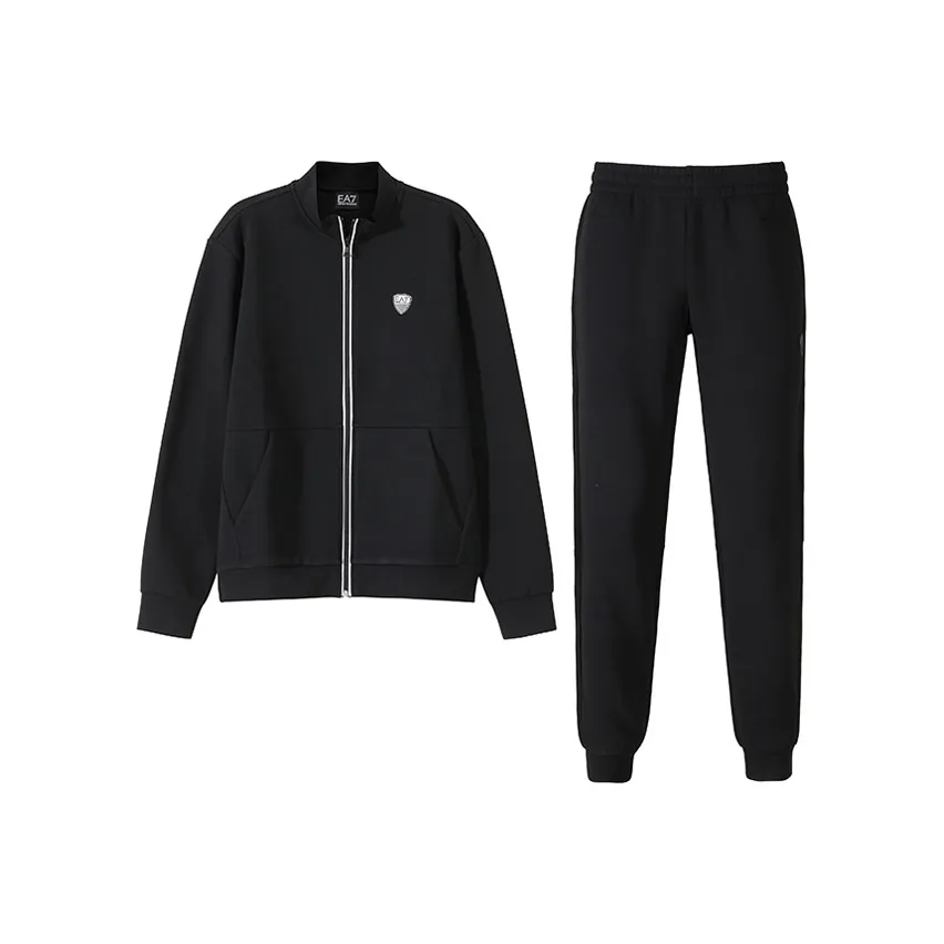 EMPORIO ARMANI EA7 SS24 Повседневная Спортивная Одежда Мужская Черная