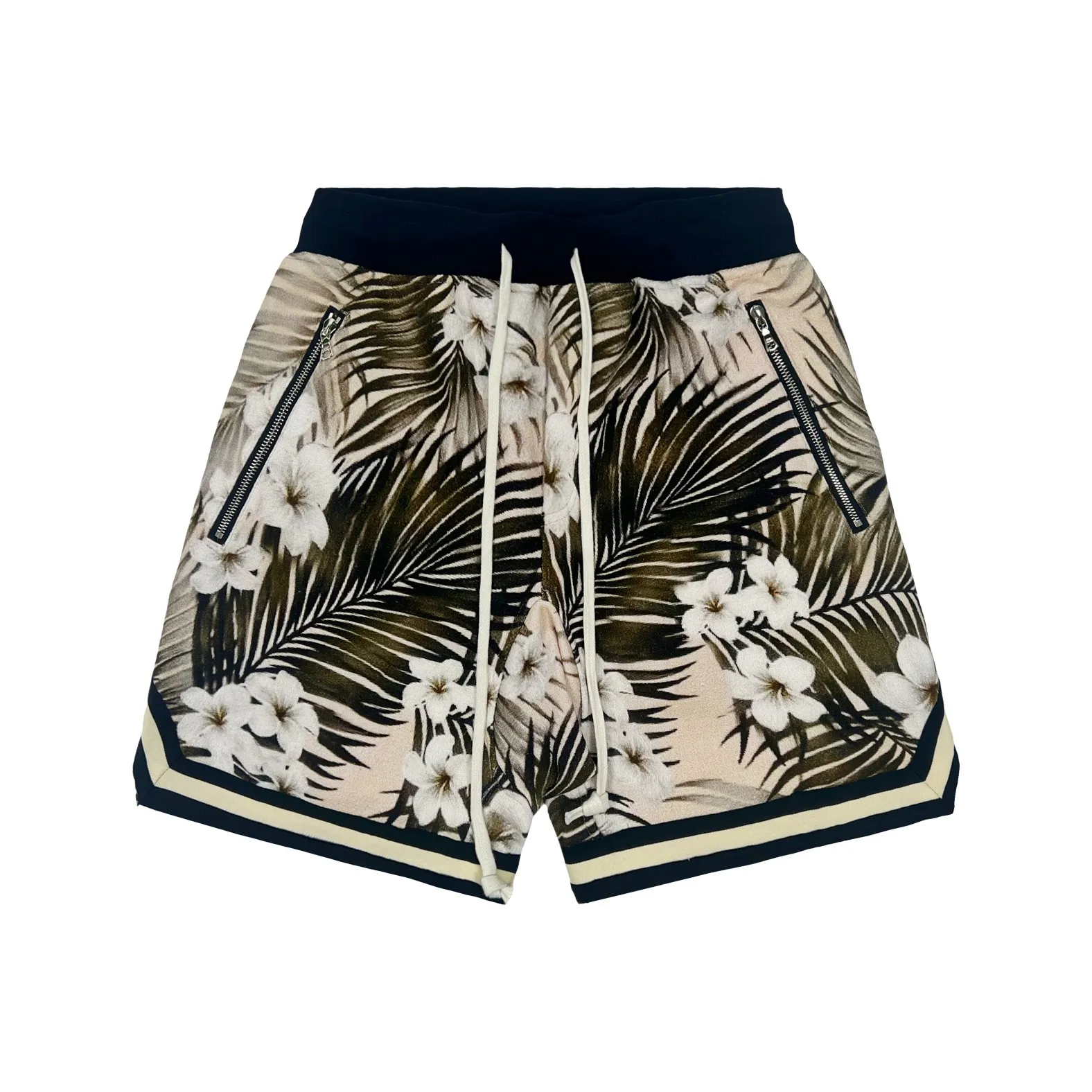 JUNGLE GURL Баскетбол Повседневный Кружево Вверх Шорты Унисекс Золотой