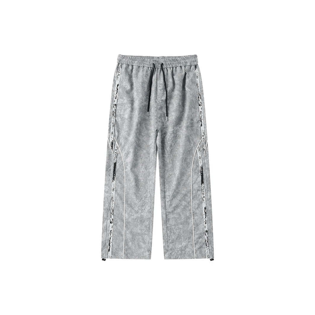 LAMLICKA Casual Pants Unisex Light Gray