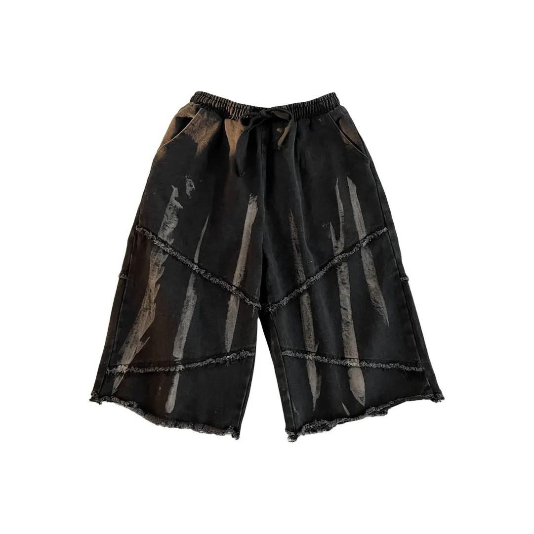 DABAISHA Джинсовые шорты Мужские Черные