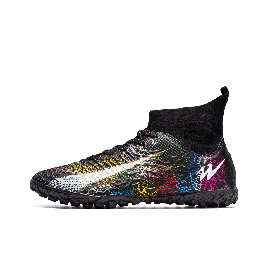 Binary TF Шипы Амортизация Устойчивый к истиранию Легкие Футбольные бутсы Унисекс Черный