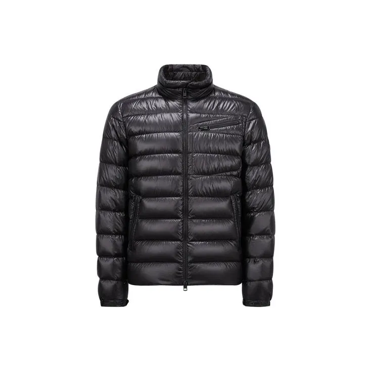 Moncler Logo Patch Zip Up Padded Jacket