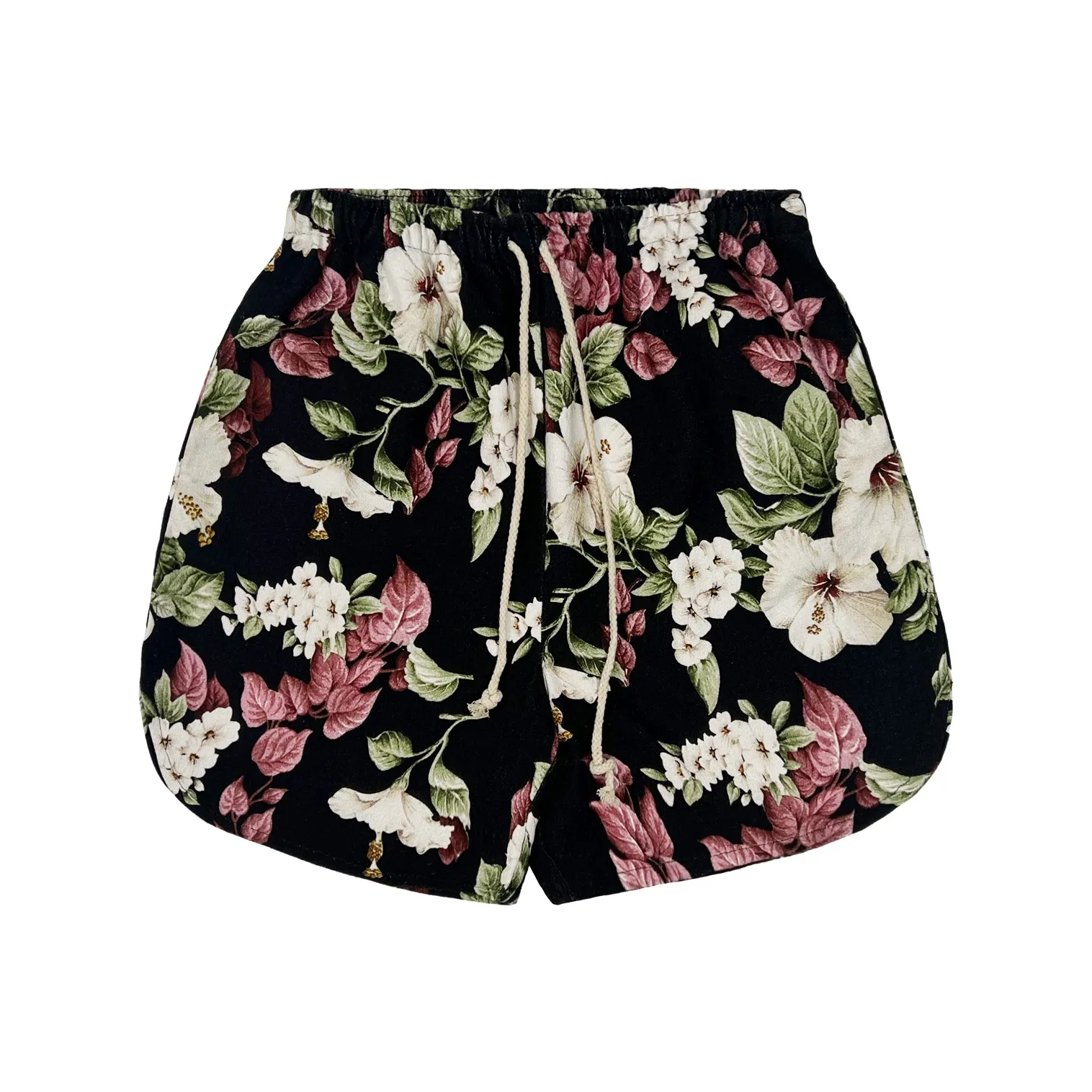 JUNGLE GURL Casual Vacation Travel Shorts Unisex Black