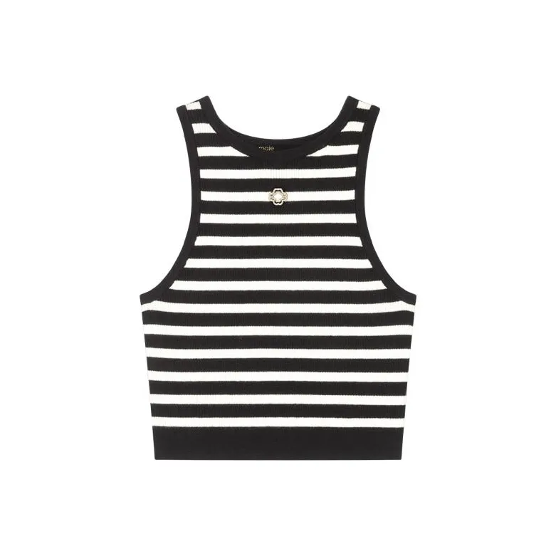 Maje Черные Женские Майки