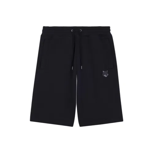 Maison Kitsune Черные Мужские Повседневные Шорты